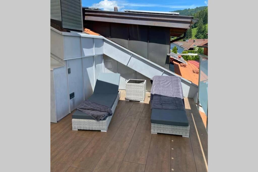 Bergfux Ferienhaus - Hochwertige Ausstattung Sonthofen Exteriör bild