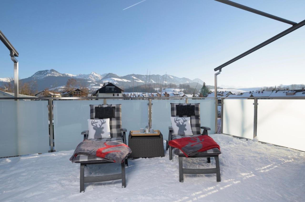 Bergfux Ferienhaus - Hochwertige Ausstattung Sonthofen Exteriör bild